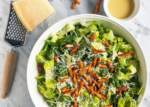 Twigz Pretzels - Delicious homemade Caesar Salad with Twigz croutons!